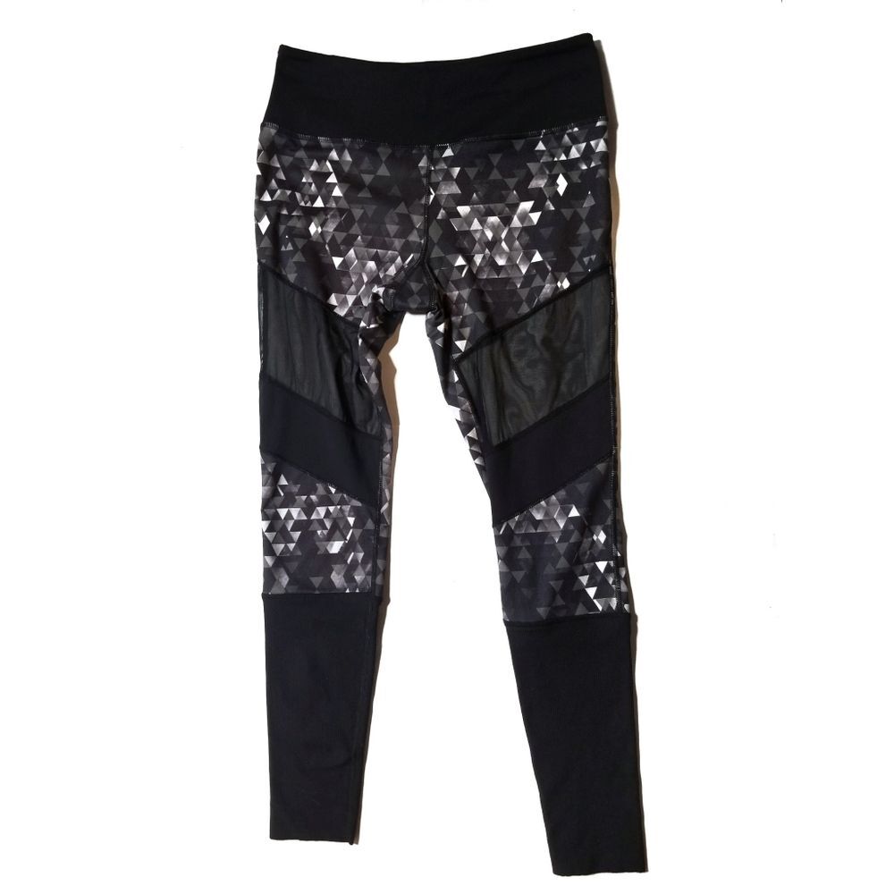GLYDER | Diamond Pattern Mesh Ribbed Leggings